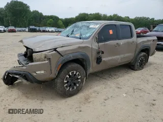 2023 Nissan Frontier SV with VIN 1N6ED1EK0PN617872, listed as a Copart auction lot 57125435 with 97,981 mi miles and Salvage title. Bid and sale history available at DreamBid. Image 1.