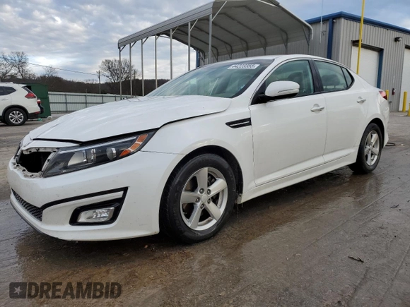 2015 Kia Optima LX with VIN KNAGM4A78F5608573, listed as a Copart auction lot 44223355 with 80,715 mi miles and Salvage Title. Bid and sale history available at carsss.com. Image 1.