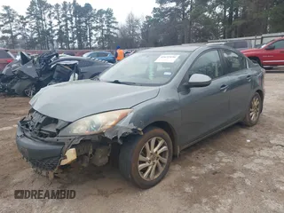 2012 Mazda 3 i Touring with VIN JM1BL1V78C1599384, listed as a IAAI auction lot 41632150 with 163,251 mi miles and . Bid and sale history available at carsss.com. Image 2.