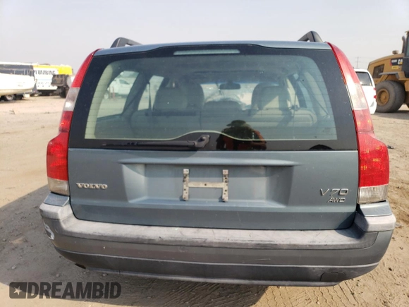 2002 Volvo V70 with VIN YV1SJ58DX21249326, listed as a Copart auction lot 70977624 with 0 mi miles and Salvage Title. Bid and sale history available at carsss.com. Image 6.