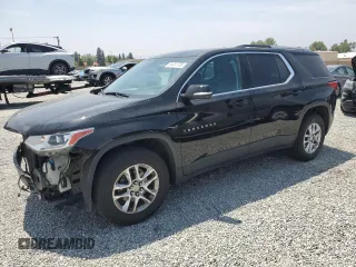 2018 Chevrolet Traverse LT Cloth z VIN 1GNERGKW9JJ224800, wystawiony jako Copart lot #54451735 z przebiegiem 95 329 mil mil oraz Szkoda całkowita • Salvage title. Historia ofert i sprzedaży dostępna na DreamBid. Obrazek 1.