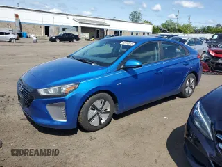 2018 Hyundai Ioniq Blue z VIN KMHC65LC1JU084608, wystawiony jako Copart lot #58700015 z przebiegiem 71 955 mil mil oraz Szkoda całkowita • Salvage title. Historia ofert i sprzedaży dostępna na DreamBid. Obrazek 1.