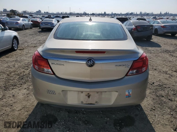 2011 Buick Regal CXL RL3 with VIN 2G4GR5ECXB9175901, listed as a Copart auction lot 43123145 with 103,439 mi miles and Clean Title. Bid and sale history available at carsss.com. Image 6.