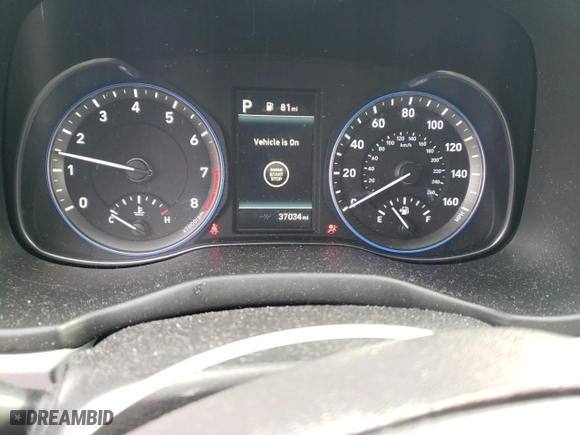 2021 Hyundai Kona Ultimate with VIN KM8K5CA56MU664366, listed as a Copart auction lot 45352555 with 37,034 mi miles and Salvage Title. Bid and sale history available at carsss.com. Image 9.