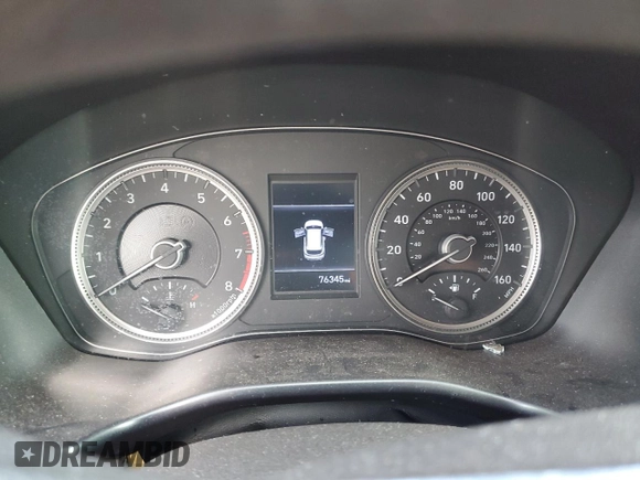 2019 Hyundai Santa Fe SE with VIN 5NMS2CAD2KH122836, listed as a Copart auction lot 68588232 with 76,345 mi miles. Bid and sale history available at carsss.com. Image 9.