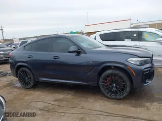 2022 BMW X6 xDrive40i with VIN 5UXCY6C08N9N30013, listed as a IAAI auction lot 41772245 with 23,198 mi miles. Bid and sale history available at carsss.com. Image 14.