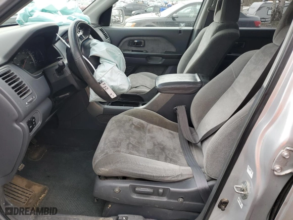 2004 Honda Pilot EX with VIN 2HKYF18414H619195, listed as a Copart auction lot 48593955 with 205,396 mi miles and Salvage Title. Bid and sale history available at carsss.com. Image 7.