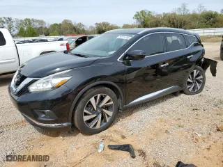 2017 Nissan Murano Platinum with VIN 5N1AZ2MG2HN124701, listed as a Copart auction lot 50775785 with 132,542 mi miles and Salvage Title. Bid and sale history available at carsss.com. Image 1.
