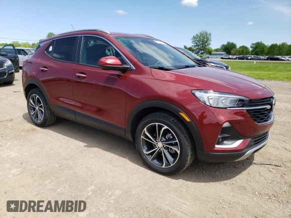 2023 Buick Encore GX Select with VIN KL4MMDS24PB140847, listed as a Copart auction lot 57037035 with 16,759 mi miles and Salvage title. Bid and sale history available at DreamBid. Image 4.