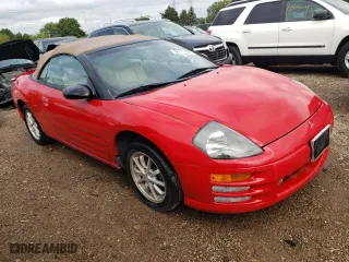 2001 Mitsubishi Eclipse GS with VIN 4A3AE45G51E048811, listed as a Copart auction lot 68711494 with 147,265 mi miles and Salvage Title. Bid and sale history available at carsss.com. Image 4.