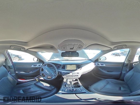 2015 Hyundai Genesis 3.8L with VIN KMHGN4JE9FU015398, listed as a Copart auction lot 47484215 with 124,873 mi miles and Clean Title. Bid and sale history available at carsss.com. Image 13.