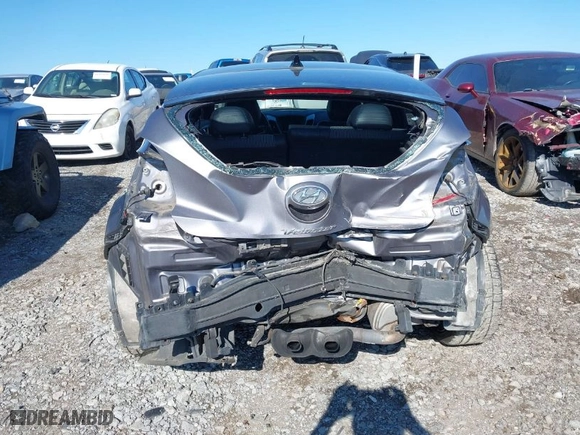 2016 Hyundai Veloster with VIN KMHTC6AD9GU264048, listed as a IAAI auction lot 41634443 with 103,758 mi miles. Bid and sale history available at carsss.com. Image 6.