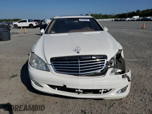 2007 Mercedes-Benz S 550 with VIN WDDNG71X37A063481, listed as a Copart auction lot 52700355 with 213,817 mi miles and Salvage Title. Bid and sale history available at carsss.com. Image 5.