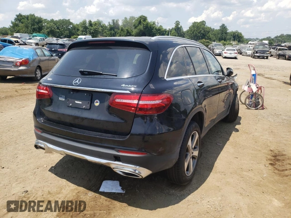 2019 Mercedes-Benz GLC with VIN WDC0G4KBXKV165801, listed as a Copart auction lot 50398422 with 0 mi miles. Bid and sale history available at carsss.com. Image 4.