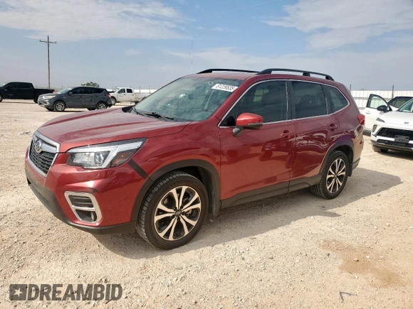 2020 Subaru Forester Limited with VIN JF2SKASC6LH597873, listed as a Copart auction lot 61239535 with 25,109 mi miles and Salvage title. Bid and sale history available at DreamBid. Image 1.