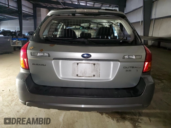 2005 Subaru Legacy Outback XT with VIN 4S4BP68C554325986, listed as a Copart auction lot 80477924 with 105,955 mi miles and Salvage title. Bid and sale history available at DreamBid. Image 6.