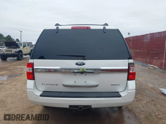 2016 Ford Expedition Platinum with VIN 1FMJU1MT8GEF06932, listed as a IAAI auction lot 41618770 with 188,611 mi miles and . Bid and sale history available at DreamBid. Image 16.