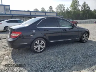 2009 Mercedes-Benz C 300 Sport with VIN WDDGF81X39F250355, listed as a Copart auction lot 59863925 with 137,654 mi miles and Salvage title. Bid and sale history available at DreamBid. Image 3.