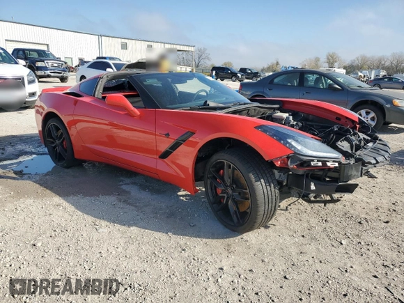 2016 Chevrolet Corvette Z51 2LT with VIN 1G1YK2D78G5124636, listed as a Copart auction lot 79050294 with Not provided miles and Non repairable. Bid and sale history available at DreamBid. Image 4.