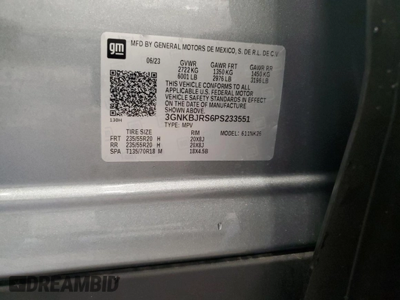 2023 Chevrolet Blazer LT z VIN 3GNKBJRS6PS233551, wystawiony jako Copart lot #58197955 z przebiegiem 9 752 mil mil oraz Szkoda całkowita • Salvage title. Historia ofert i sprzedaży dostępna na DreamBid. Obrazek 13.