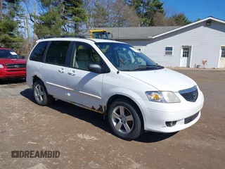 2002 Mazda MPV LX with VIN JM3LW28JX20307982, listed as a IAAI auction lot 41840236 with 171,753 mi miles. Bid and sale history available at carsss.com. Image 1.