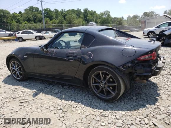 2017 Mazda MX-5 Miata RF Grand Touring with VIN JM1NDAM73H0104632, listed as a Copart auction lot 59292434 with 81,175 mi miles and Salvage Title. Bid and sale history available at carsss.com. Image 2.