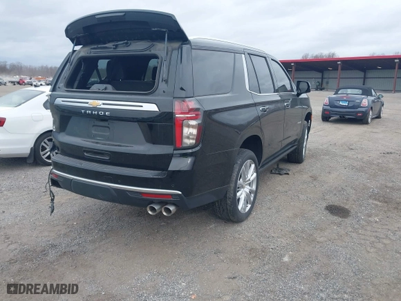2022 Chevrolet Tahoe High Country with VIN 1GNSKTKL8NR241374, listed as a IAAI auction lot 41724119 with 48,316 mi miles. Bid and sale history available at carsss.com. Image 4.