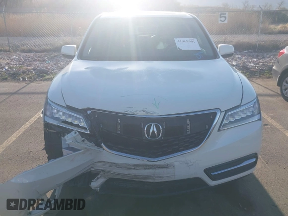 2016 Acura MDX w/Tech with VIN 5FRYD4H49GB045079, listed as a IAAI auction lot 41968901 with 113,577 mi miles. Bid and sale history available at carsss.com. Image 12.