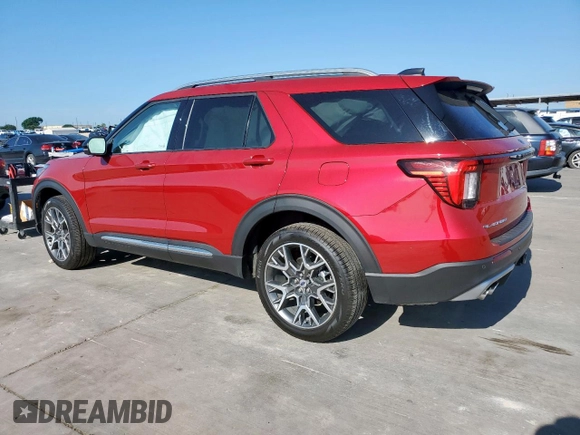 2025 Ford Explorer Platinum with VIN 1FMWK8HC2SGB58993, listed as a Copart auction lot 58005875 with 4,917 mi miles and Salvage title. Bid and sale history available at DreamBid. Image 2.