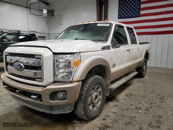 2012 Ford Super Duty F-350 SRW XL with VIN 1FT8W3BTXCEA31421, listed as a Copart auction lot 47352895 with 0 mi miles and Salvage Title. Bid and sale history available at carsss.com. Image 1.