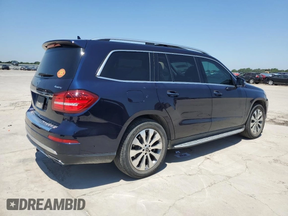 2019 Mercedes-Benz GLS 450 with VIN 4JGDF6EE6KB240051, listed as a Copart auction lot 58522094 with 29,795 mi miles and Salvage Title. Bid and sale history available at DreamBid. Image 3.
