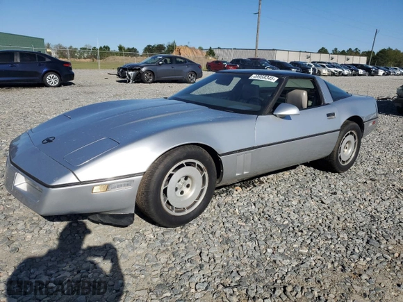 1986 Chevrolet Corvette with VIN 1G1YY0783G5107511, listed as a Copart auction lot 49959345 with 40,375 mi miles and Salvage Title. Bid and sale history available at carsss.com. Image 1.