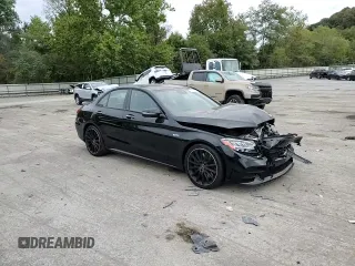 2021 Mercedes-Benz C 43 AMG with VIN W1KWF6EB3MR605899, listed as a Copart auction lot 71687604 with 39,876 mi miles and Salvage title. Bid and sale history available at DreamBid. Image 10.