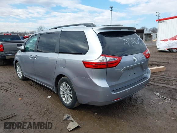 2017 Toyota Sienna XLE Auto Access Seat with VIN 5TDYZ3DC9HS795220, listed as a IAAI auction lot 41641227 with 86,336 mi miles and . Bid and sale history available at DreamBid. Image 3.