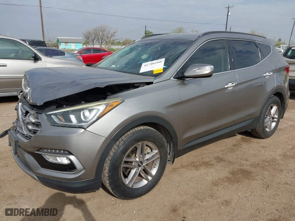 2017 Hyundai Santa Fe Sport 2.4L with VIN 5NMZU3LB7HH021661, listed as a IAAI auction lot 41746160 with 82,990 mi miles. Bid and sale history available at carsss.com. Image 17.