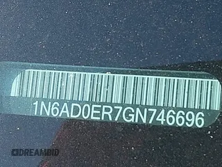 2016 Nissan Frontier SV with VIN 1N6AD0ER7GN746696, listed as a IAAI auction lot 42037559 with 173,485 mi miles and . Bid and sale history available at DreamBid. Image 18.