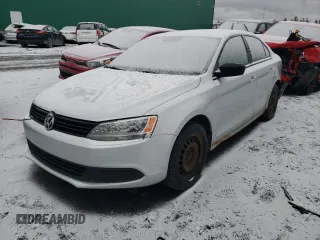 2013 Volkswagen Jetta S with VIN 3VW1K7AJ8DM271404, listed as a Copart auction lot 48139285 with 164,388 mi miles and Salvage title. Bid and sale history available at DreamBid. Image 1.