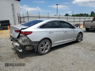 2018 Hyundai Sonata Sport Plus with VIN 5NPE34AF9JH629526, listed as a Copart auction lot 58087274 with 92,493 mi miles and Salvage Title. Bid and sale history available at DreamBid. Image 3.