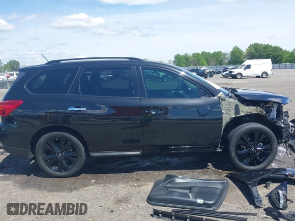 2018 Nissan Pathfinder SL with VIN 5N1DR2MN7JC643806, listed as a IAAI auction lot 42085560 with 119,495 mi miles and . Bid and sale history available at DreamBid. Image 14.