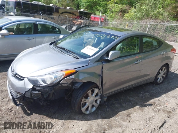 2013 Hyundai Elantra GLS with VIN KMHDH4AE8DU536524, listed as a IAAI auction lot 42213194 with 178,343 mi miles and . Bid and sale history available at DreamBid. Image 17.
