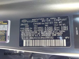 2022 Genesis GV80 Advanced Plus с VIN KMUHCESC8NU094592, выставлен на аукционе IAAI как лот 42554835 с пробегом 57 293 миль миль и . История ставок и продаж доступна на DreamBid. Изображение 9.
