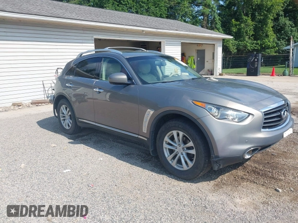 2012 Infiniti FX with VIN JN8AS1MW8CM152533, listed as a IAAI auction lot 42631117 with 128,363 mi miles and . Bid and sale history available at DreamBid. Image 1.