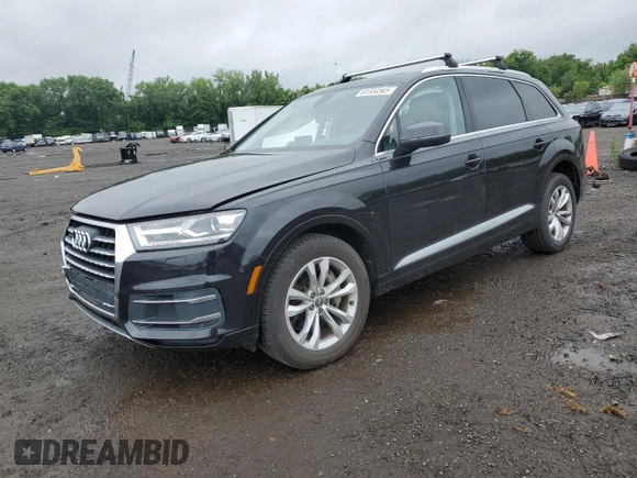 2019 Audi Q7 Premium with VIN WA1AHAF75KD024615, listed as a Copart auction lot 61334565 with 56,833 mi miles and Salvage title. Bid and sale history available at DreamBid. Image 1.