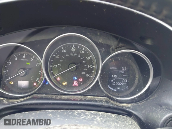 2016 Mazda CX-5 Touring with VIN JM3KE4CY0G0903723, listed as a IAAI auction lot 41966516 with 107,569 mi miles. Bid and sale history available at carsss.com. Image 7.