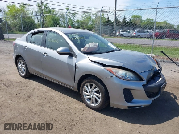 2012 Mazda 3 i Touring with VIN JM1BL1V85C1623374, listed as a IAAI auction lot 42106820 with 117,262 mi miles and . Bid and sale history available at carsss.com. Image 1.