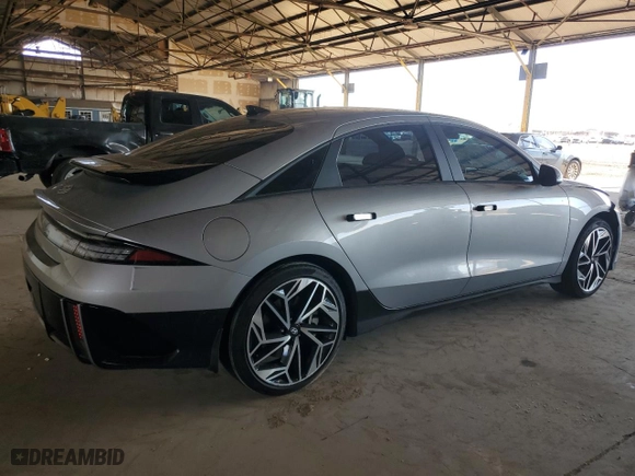 2023 Hyundai IONIQ 6 SEL with VIN KMHM34AA8PA053102, listed as a Copart auction lot 66253384 with NaN miles and Salvage Title. Bid and sale history available at carsss.com. Image 3.
