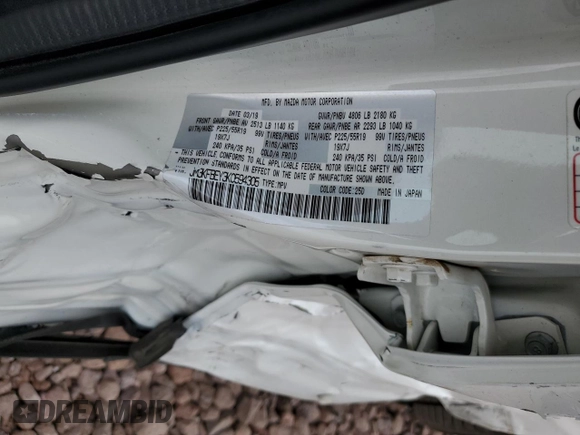 2019 Mazda CX-5 Signature with VIN JM3KFBEY3K0594305, listed as a Copart auction lot 49009235 with 73,993 mi miles and Salvage Title. Bid and sale history available at carsss.com. Image 14.
