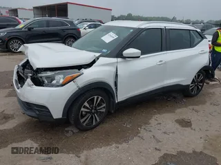 2020 Nissan Kicks SV with VIN 3N1CP5CV9LL500956, listed as a IAAI auction lot 42164189 with 51,678 mi miles and . Bid and sale history available at DreamBid. Image 2.