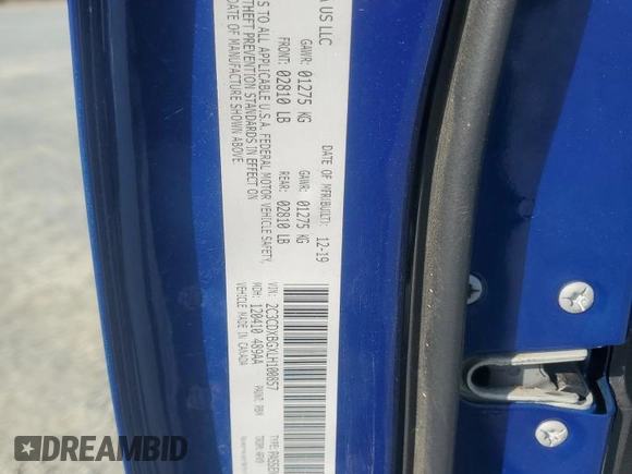 2020 Dodge Charger SXT z VIN 2C3CDXBGXLH100857, wystawiony jako Copart lot #55782515 z przebiegiem 105 046 mil mil oraz Szkoda całkowita • Salvage title. Historia ofert i sprzedaży dostępna na DreamBid. Obrazek 13.