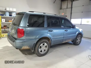 2005 Honda Pilot EX with VIN 5FNYF18425B059025, listed as a Copart auction lot 50590455 with 246,159 mi miles and Salvage Title. Bid and sale history available at DreamBid. Image 3.